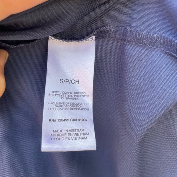 Greg Norman Women's Flare Zip Sleeveless Dress - Navy Blue - Size Small - Picture 5 of 8